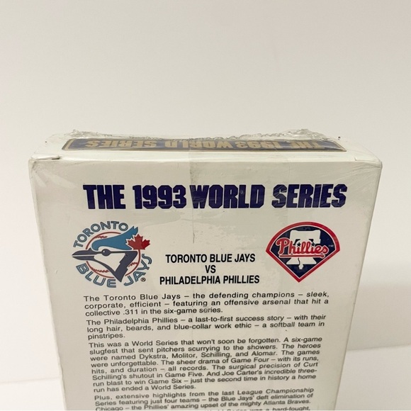 World Series 1993 Toronto Blue Jays Vs Philadelphia Phillies VHS Tape Baseball - Picture 6 of 16
